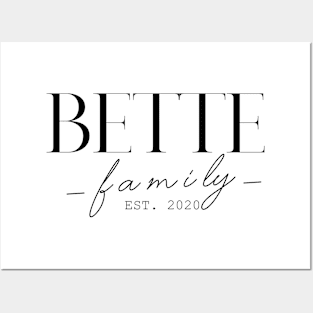 Bette Family EST. 2020, Surname, Bette Posters and Art